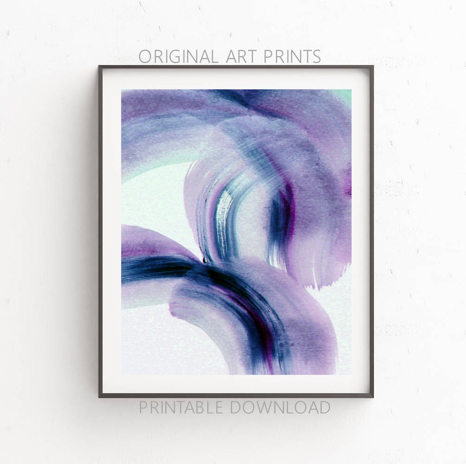 Printable, Wall Art Set, Purple Decor, DIY, Wall Art, Instant, Print ...