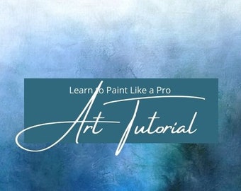 Art Painting Tutorials, DIY Abstract Art, Online Class, Digital Art Tutorial, Learn to Paint, Acrylic Art DIY, Beginner Large Painting, DIY