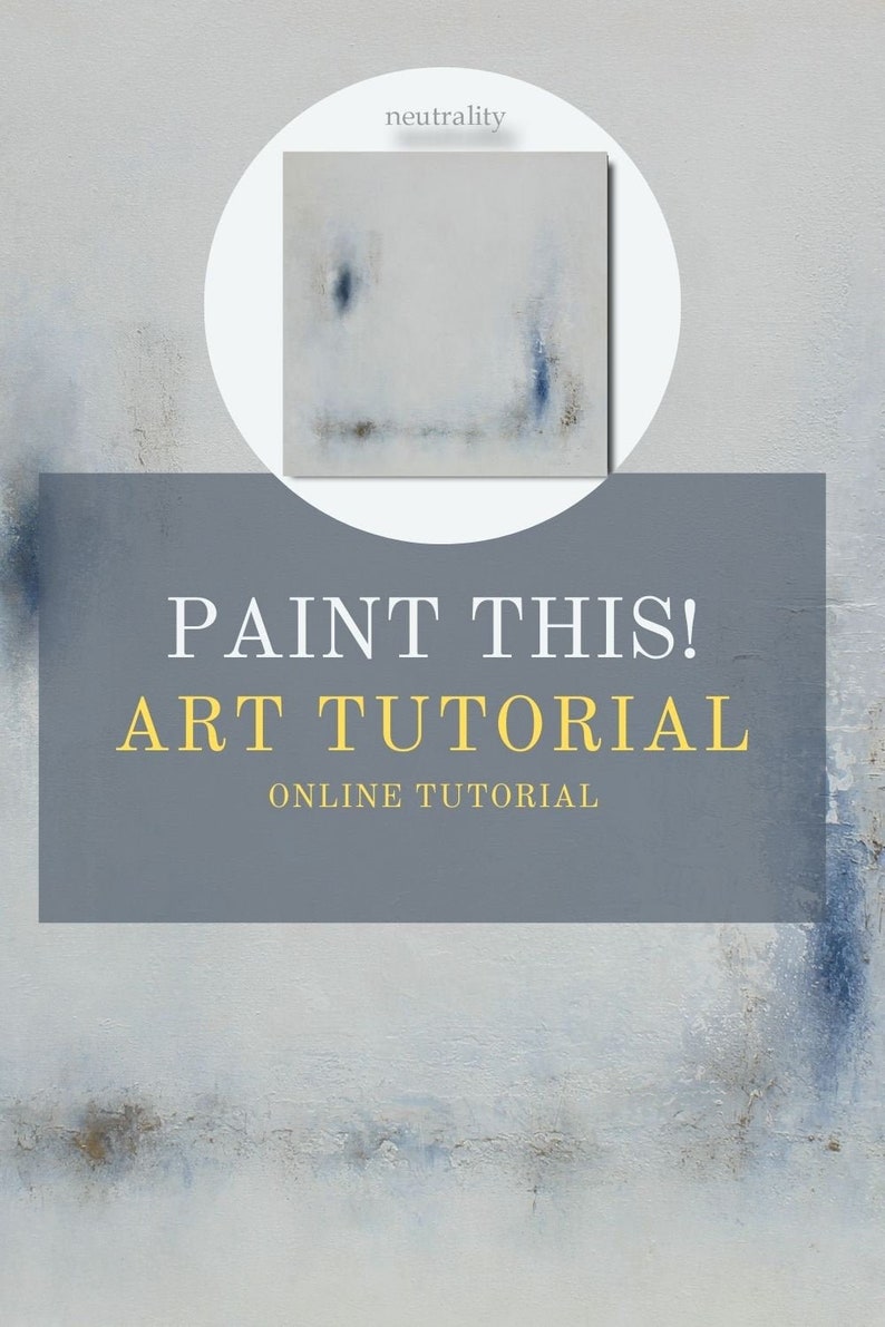 Beginner Art Painting Tutorial Abstract Art Class Online Etsy