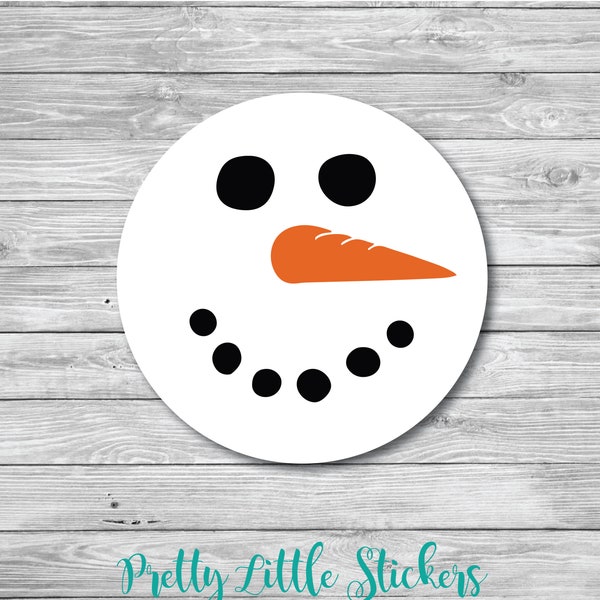 Snowman Labels - Etsy