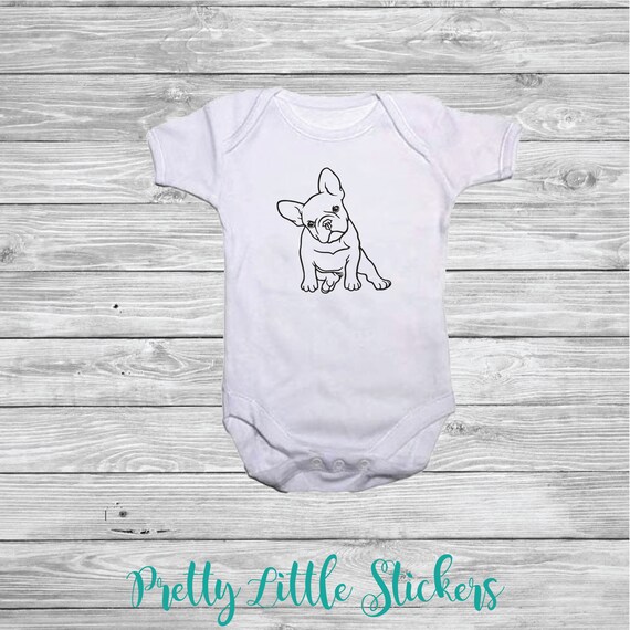 french bulldog baby grow