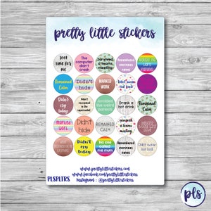 A5 Size Sheet - Teacher Reward Stickers- End of term gift