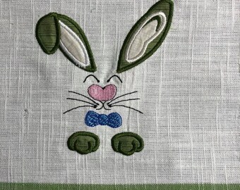 Boy bunny applique