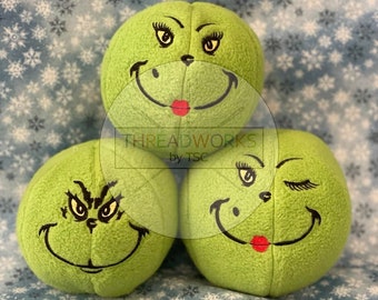 Greenies Snowman/Snowballs with pattern