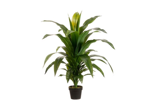 Tropical Dracaena Artificial Potted Floor Plant 44 Tall