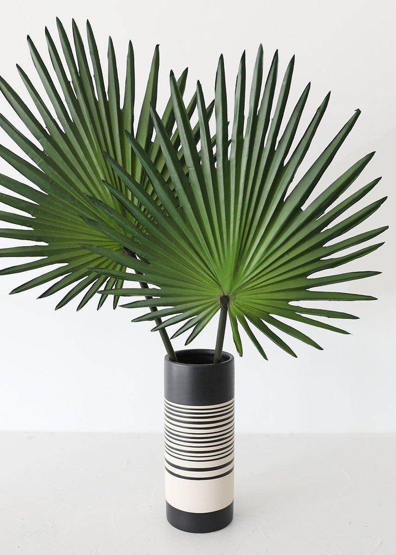 Artificial Fan Palm Leaf 30 Etsy