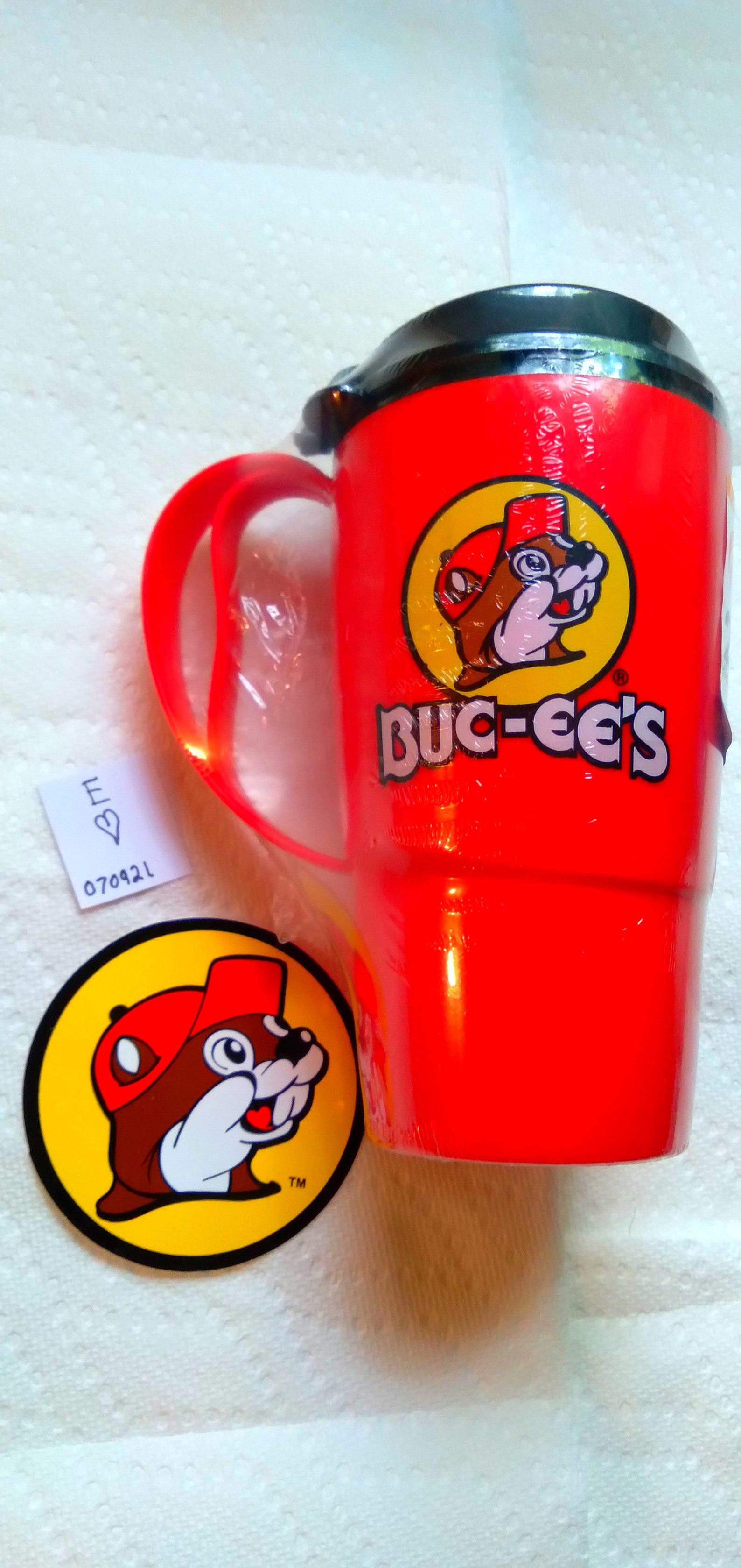 Bucee's Beaver Red Hot Travel Mug & Sticker Etsy