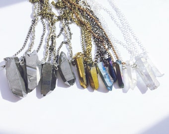 Baby Quartz Crystal Point Necklace