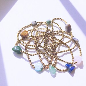 Simple Healing Gemstone Beaded Stacking Bracelet [BUY 2, GET 1 FREE; Custom Healing Stones] :)