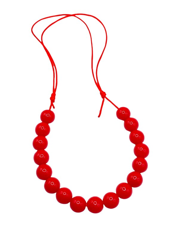 Red Adjustable Petite Mini Chunky 