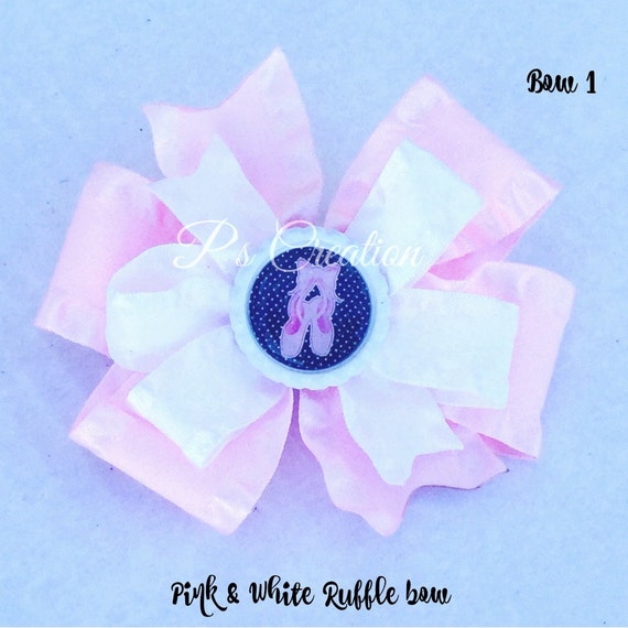 Items similar to Ballerina Hair bow, toddler hair bow, girls hair bow, ballet hair clip on Etsy