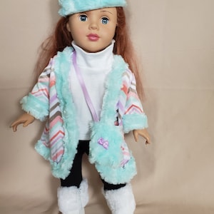 Coat, hat and purse