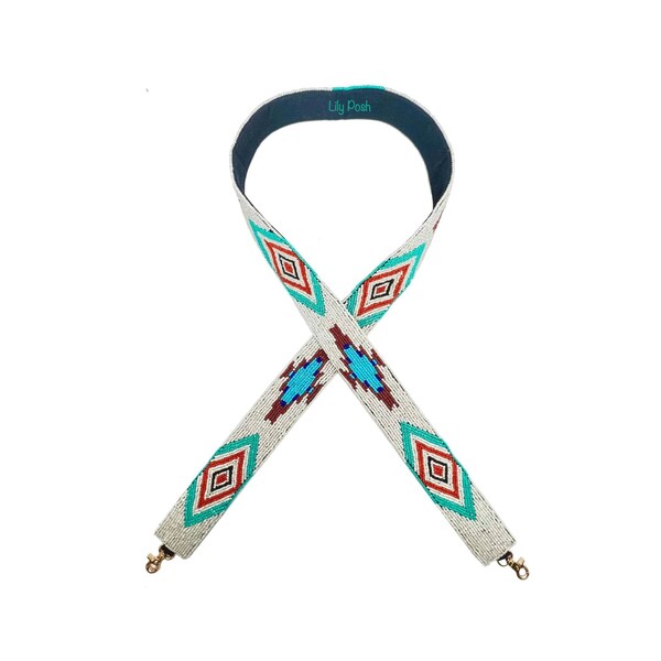 Beaded Guitar Strap Etsy