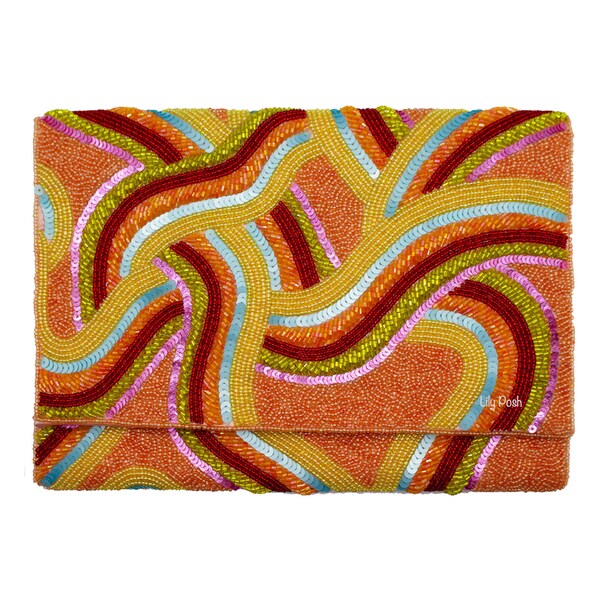 Howdy X 3 Beaded Clutch