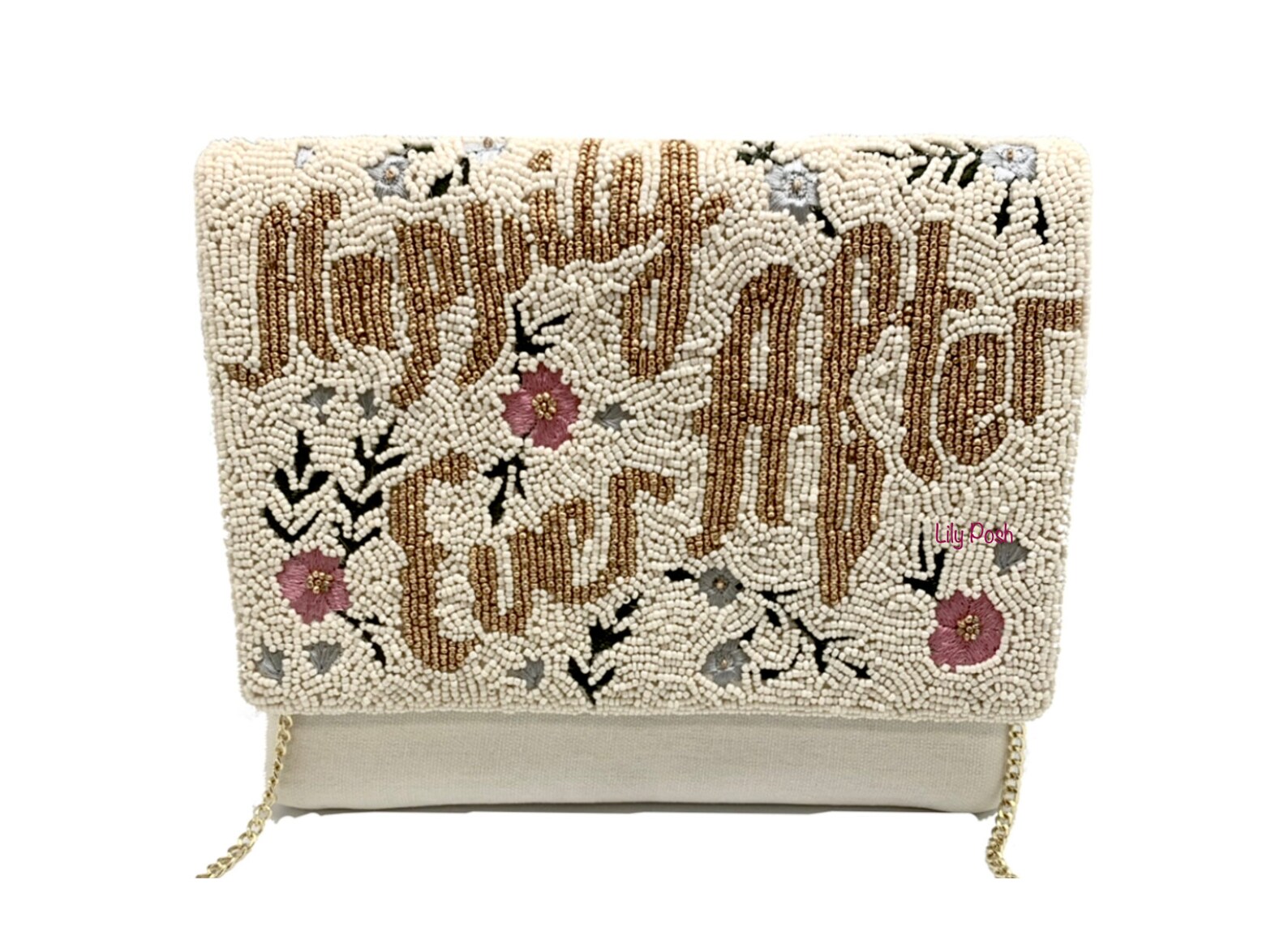 Bridal Clutch Bag Happily Ever After Beaded Clutch Bag Etsy