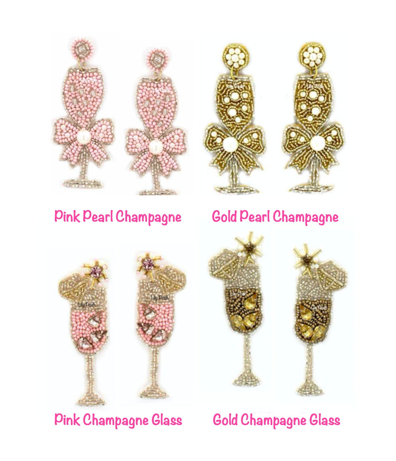 NEW Bridal Shower Earring Set Seed Bead Statement Earring Etsy