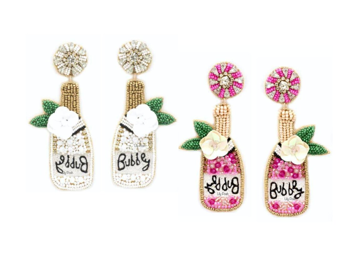 NEW Bridal Shower Earring Set Seed Bead Statement Earring Etsy