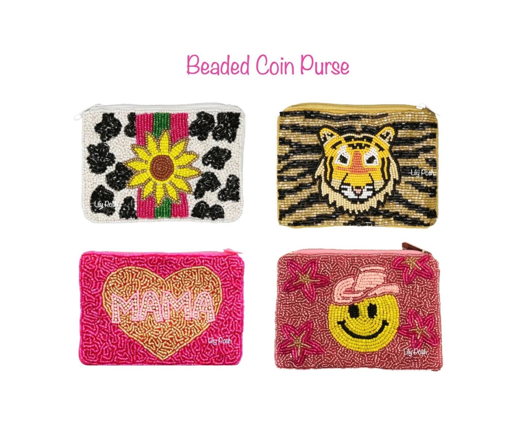 Beaded Coin Purse Seed Bead Coin Purse Beaded Make up Bag Vacation Bag Gift for Her Etsy Ireland