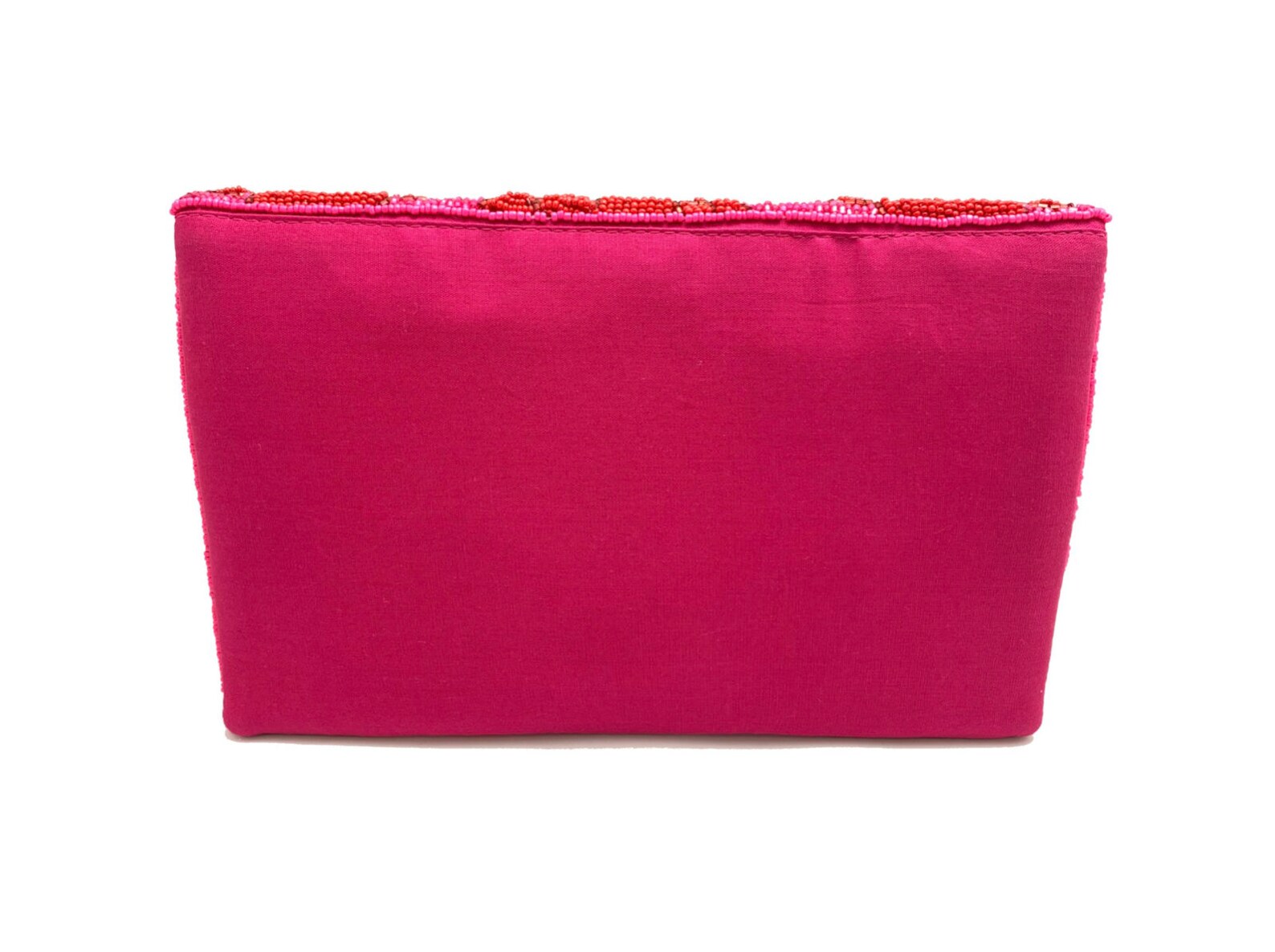 Red Rose Beaded Clutch Bag, Crossbody Bag, Seed Bead Clutch Bag, Boho