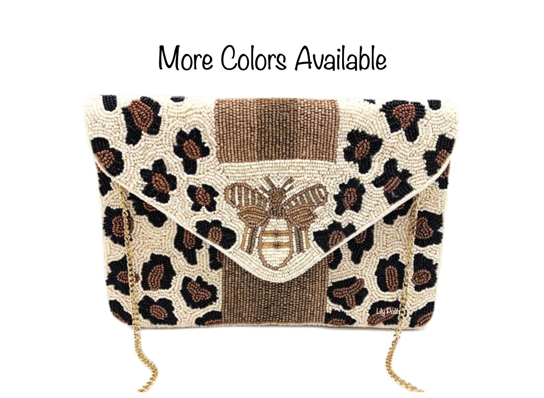 Western Fashion Striped Leopard Print Queen Bee Accent Large 