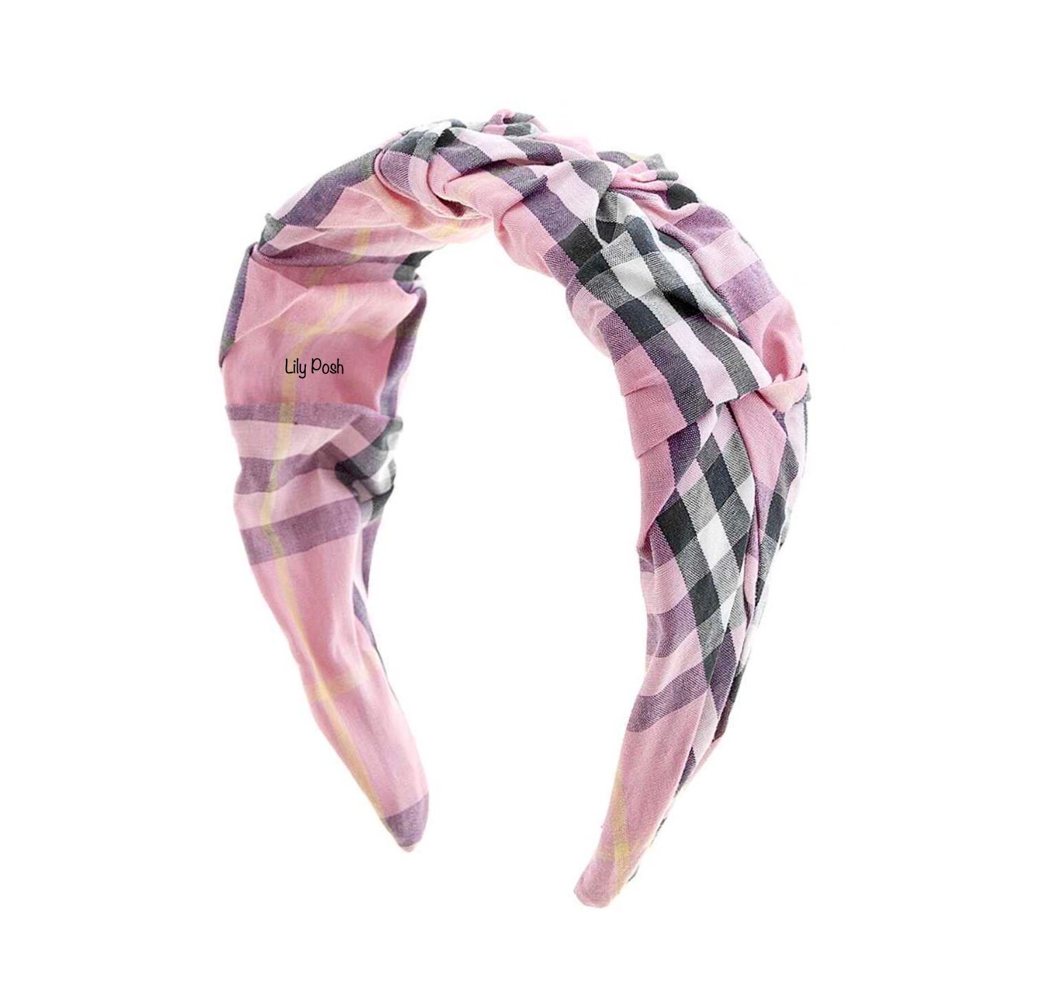 Pink burberry headband clearance