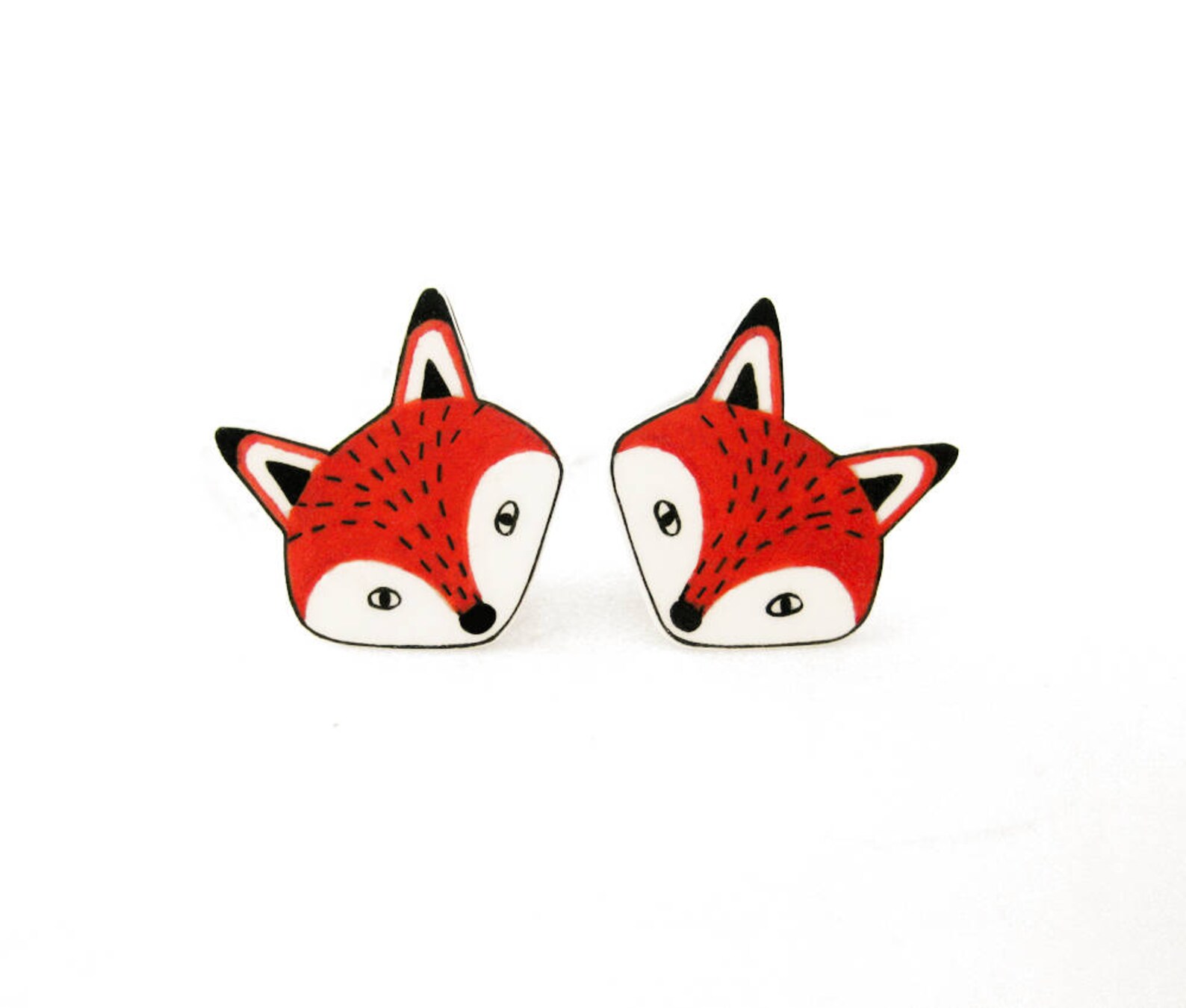 Fox Earrings Fox Jewelry Fox Jewellery Fox Gifts Woodland Etsy
