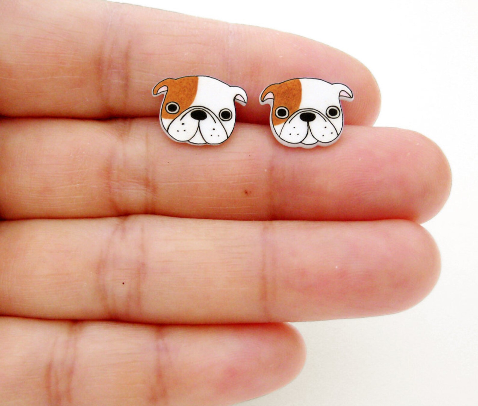 English Bulldog Earrings English Bulldog Jewelry English Etsy