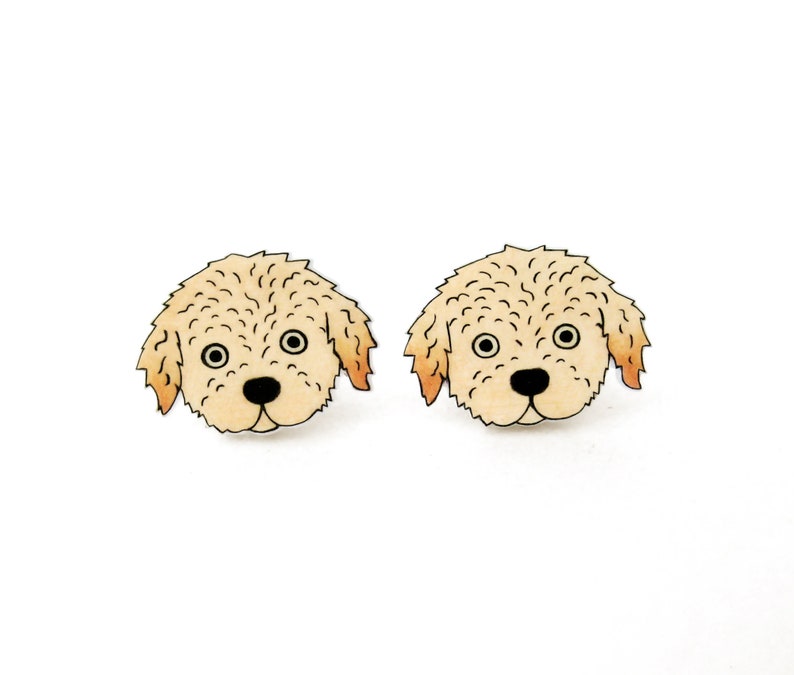 Goldendoodle Labradoodle Earrings Goldendoodle Jewelry Etsy UK