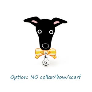 Black Italian Greyhound Pin, Handmade Whippet Brooch, Greyhound Lover Gift, Personalized Dog Jewelry, Shrink Plastic Brooch