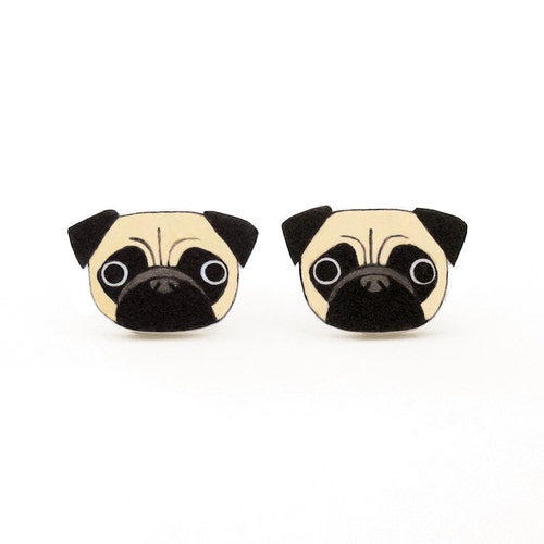 Pug Earrings Pug Jewelry Pug Jewellery Pug Gifts Dog Etsy Norway