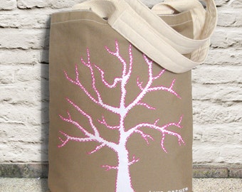 Winter Tree Tote Bag, Nature Tote Bag, Heavy Weight Canvas Tote Bag, Brown Tote Bag