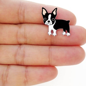 Boston Terrier Pin, Boston Terrier Brooch, Boston Terrier Jewelry, Boston Terrier Gifts, Dog Pin, Shrink Plastic image 4