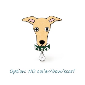 Fawn Italian Greyhound Pin, Handmade Whippet Brooch, Personalized Dog Jewelry, Shrink Plastic Jewelry