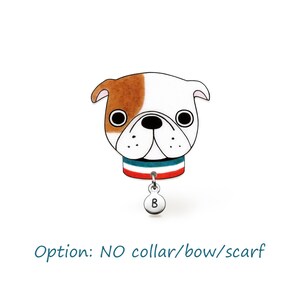 Englische Bulldogge Pin, Personalisierte Schrumpffolie Schmuck, Bulldogge Liebhaber Geschenk