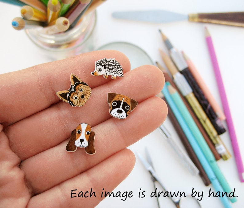 Boston Terrier Pin, Boston Terrier Brooch, Boston Terrier Jewelry, Boston Terrier Gifts, Dog Pin, Shrink Plastic image 6