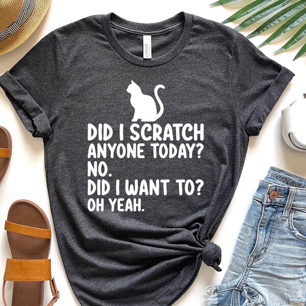 Funny Cat Scratch Etsy