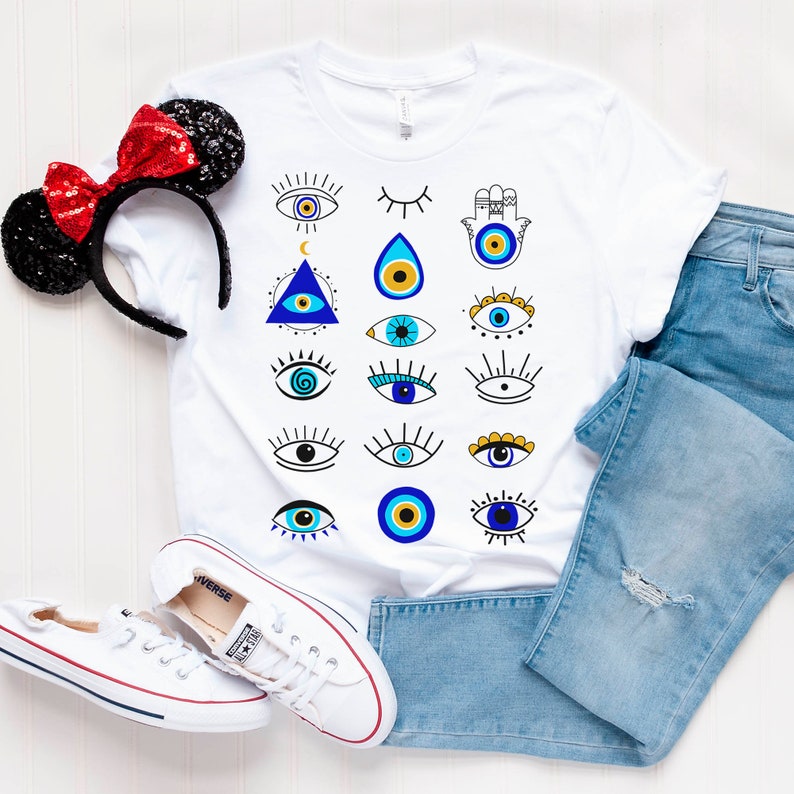 designer t shirt with eyes