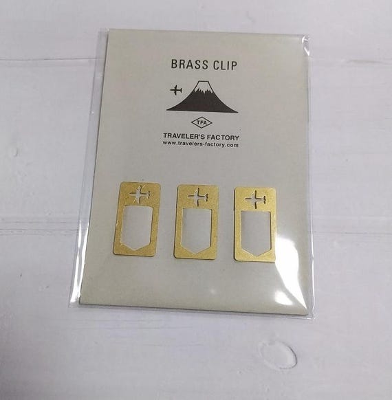 TRAVELER'S FACTORY Brass Clip Airplane TRAVELER'S FACTORY Brass Clip Airplane