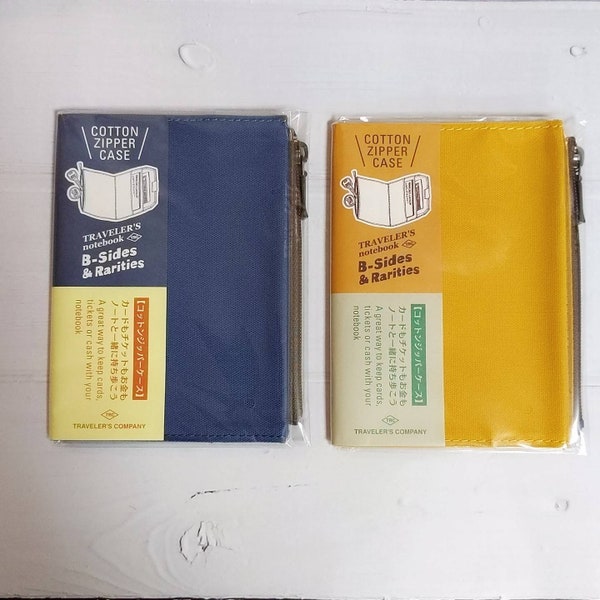 2021 midori Traveler’s company Traveler’s Notebook Traveler’s  factory  Cotton Zipper Case Passport Size