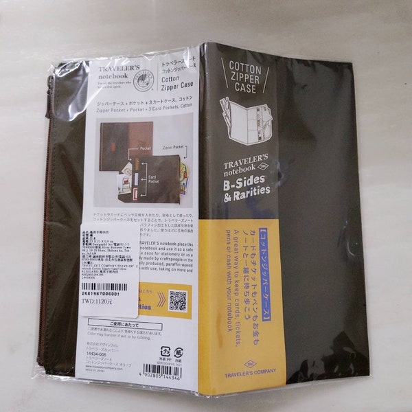 2021 midori Traveler's company Traveler's Notebook Traveler's Fabrik Cotton Zipper Case Olive
