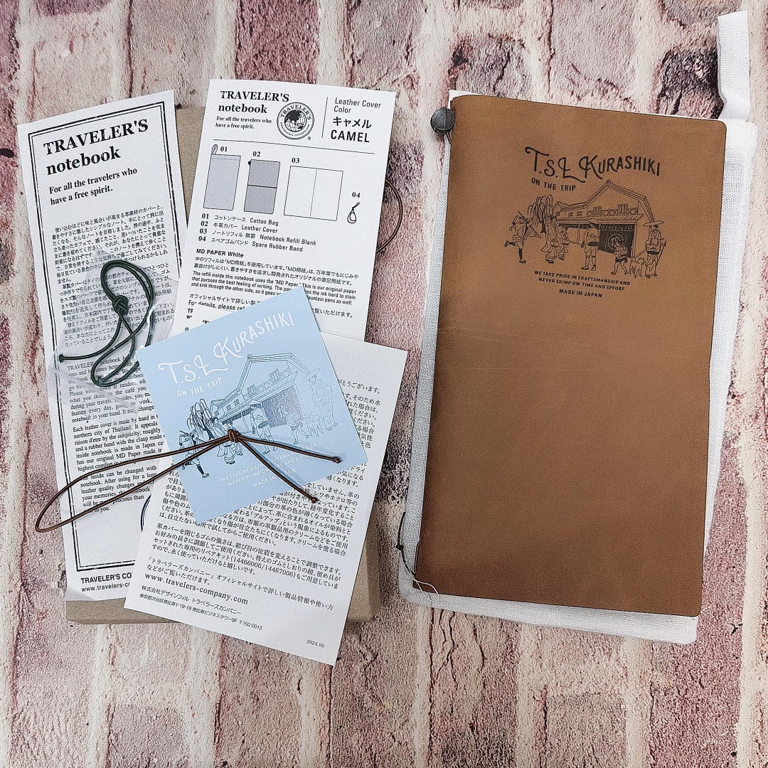 Traveler's Factory Kyoto Edition Traveler's Notebook - Medium Leather Cover (Limited Edition)