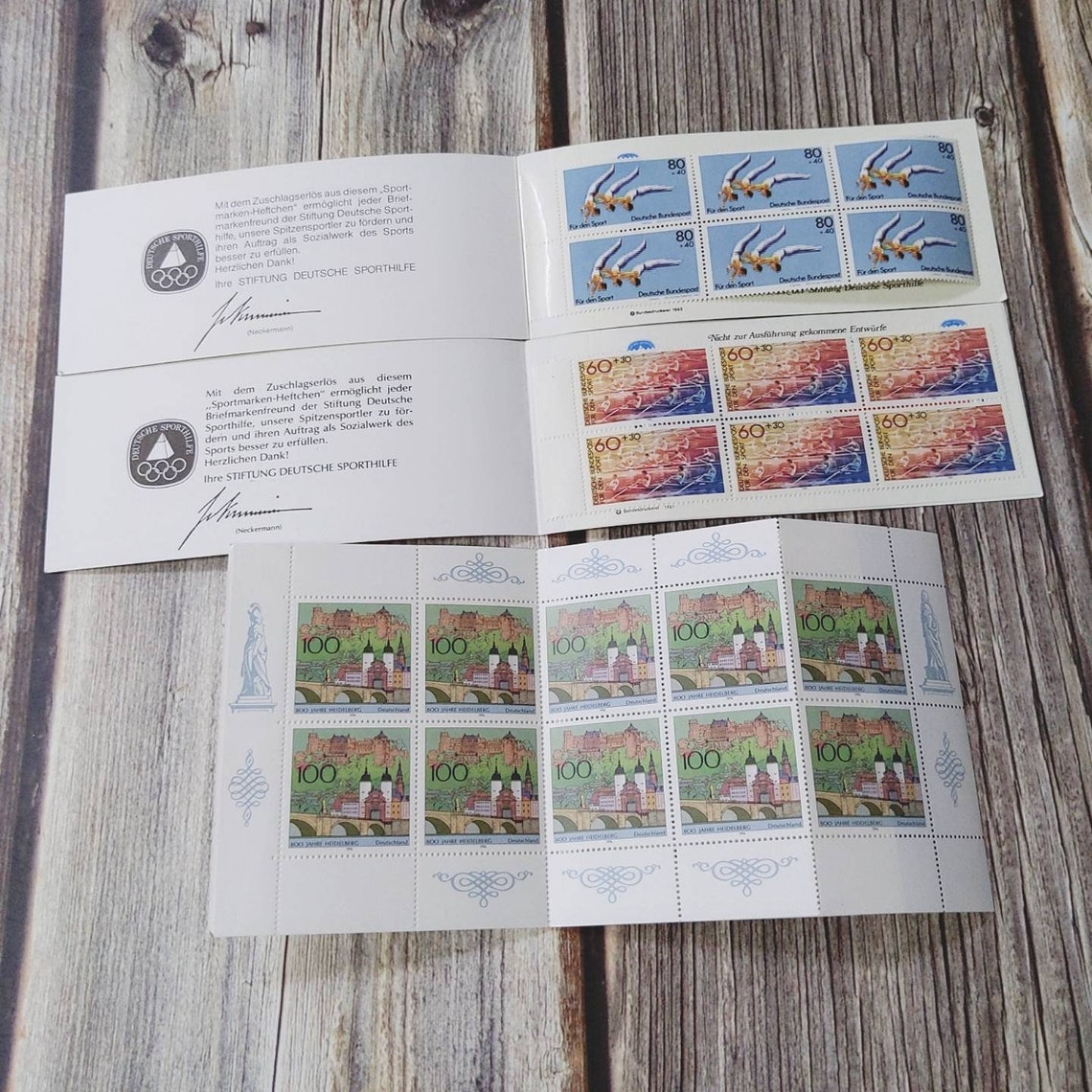 Rare Vintage germany stamps Stamp Booklet 15pcs of set Etsy