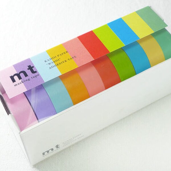 2013 summer mt washi  Masking Tape / light  colours - 15mm  x10M  10 color for one set /MT10P003