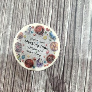 Fita adesiva Lin Chia Ning / Fita Washi / ilustrador de TAIWAN / papel platz / 2cmX7m / Lin Chia Ning / 1 rolo novo