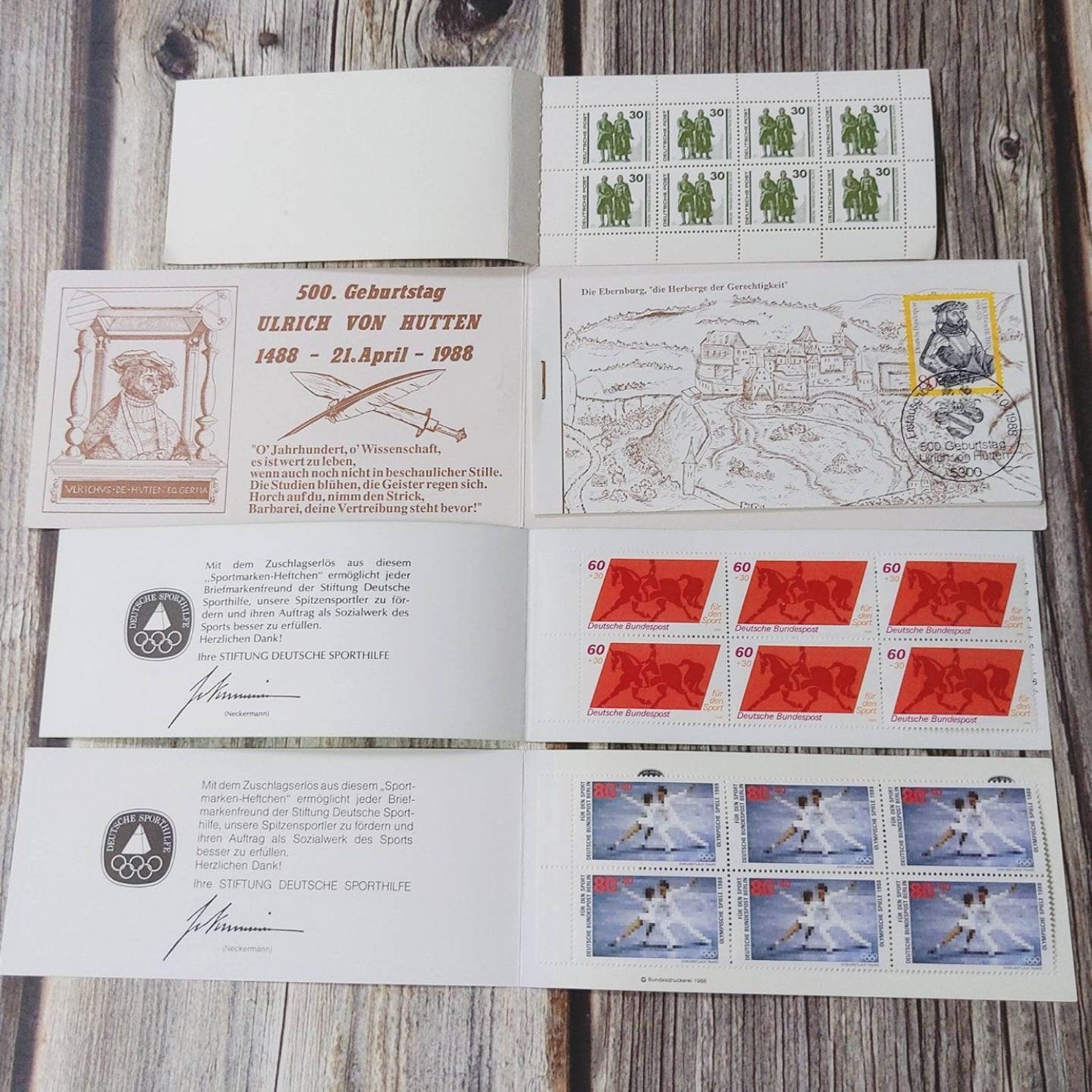 Rare Vintage germany stamps Stamp Booklet 15pcs of set Etsy