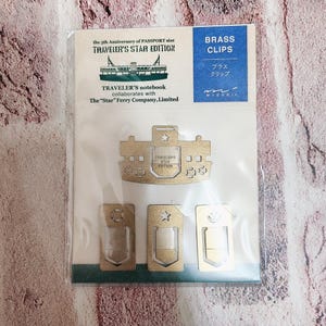Nieuw item midori hong kong limit the 5th anniversary of travellers notebook star ferry messing clips STAR EDITION
