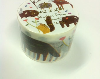 Aimez Le Style Wide Washi Tape Dog Aimez Le Style Wide Washi Tape Dog