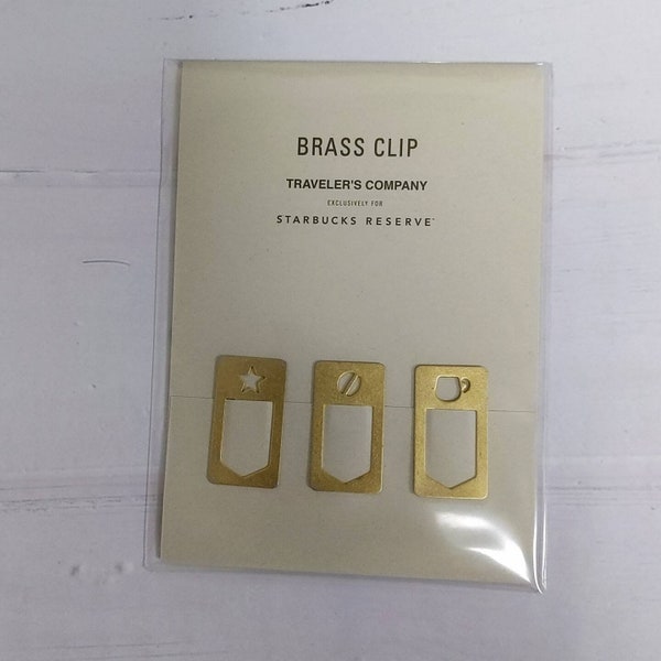 traveler's factory midori traveler's company Starbucks Reserve Roastery Tokyo Starbucks Brass Clip brass bookmark