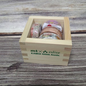 2024 Taiwan Taipei mt  eslite kamoi 100th Anniversary wooden box masking tape set