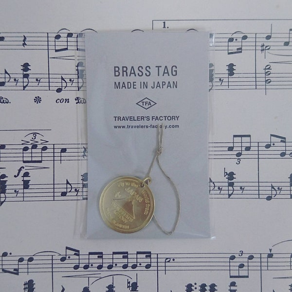 Traveler's company Brass TRAVELER'S COMPANY Traveler's Notebook Mount Fuji Brass Tag